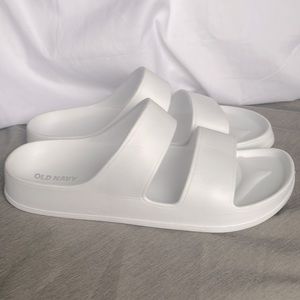 Super Comfy White Slides!!!